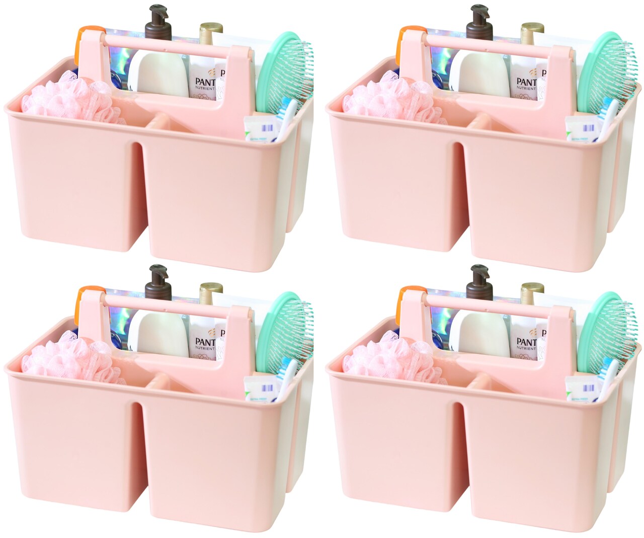 Enjoy Organizer | Shower Caddy Organizer with Handle, 3 Compartments, Portable Storage Bin for Bathroom, Dorm, Gym -Made In USA